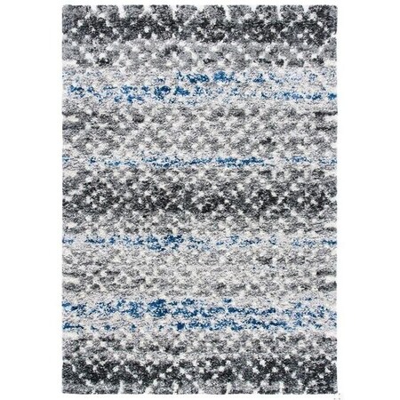 Safavieh 8 x 10 ft. Canyon Shag 500 Rectanglar Rug Grey & Ivory CNY521F-8